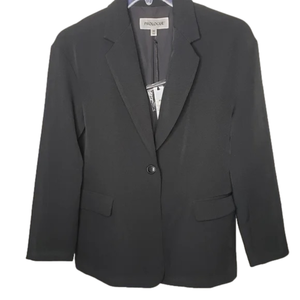 Prologue Women's Black Single-Button Tailored Blazer